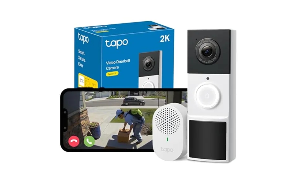 Tapo D210 Doorbell Camera Wireless 2k 3mp Ultra-clear Doorbell Camera - Battery Video Doorbell Wireless