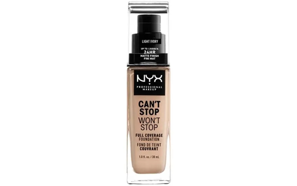 Nyx Can't Stop Won't Stop Foundation - Light Ivory