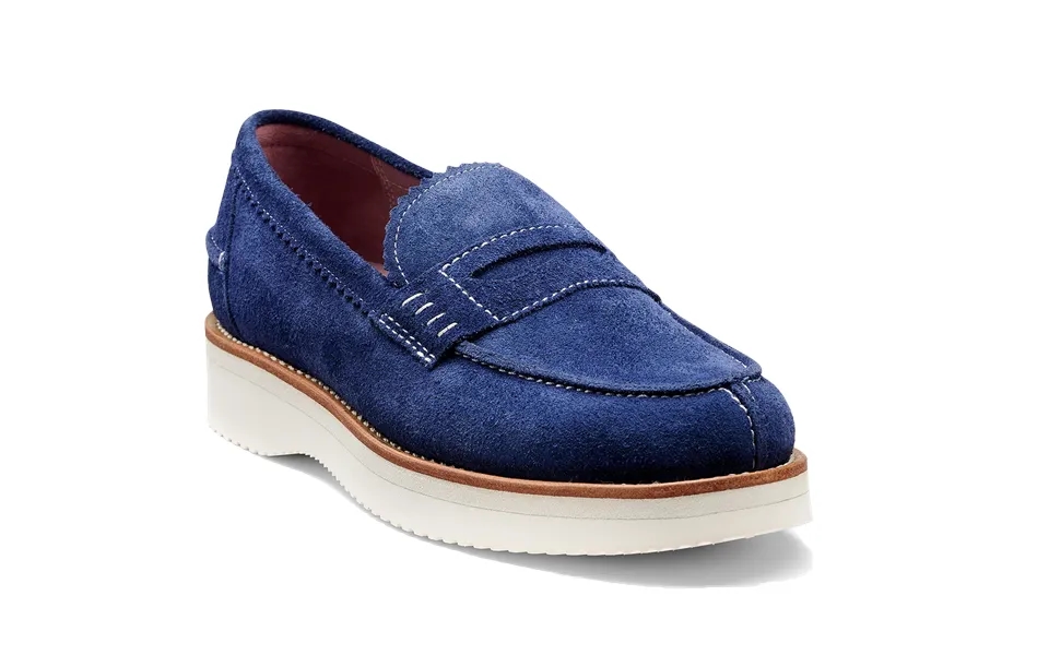 Maddie - Navy Suede, 5 D Rubber Sole