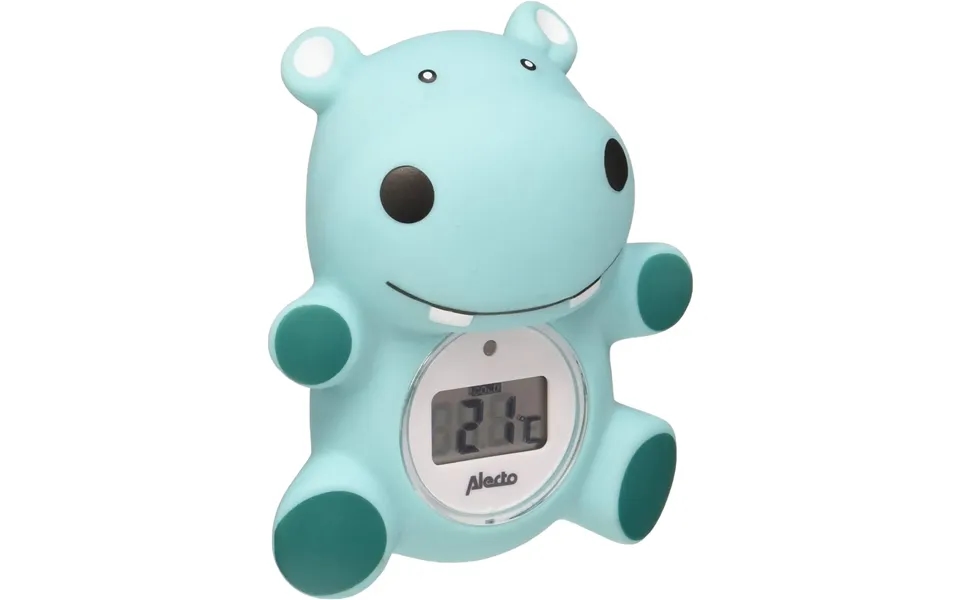 Alecto Digital Lcd Hippo Digital Water Thermometer And Baby Bath Time Toy Hippopotamus