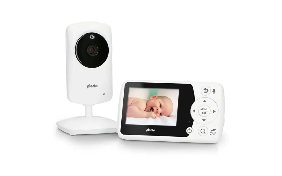 Alecto Dvm-64 Wireless Video Baby Bonitor With 2.4 Colour Display Screen - White