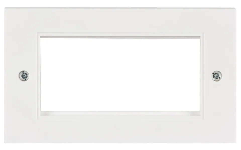 Av Link Double Gang Faceplate Wall Plate Frame For 4 Modules