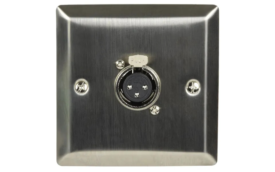 Av Link Steel Wallplate With Xlr Socket