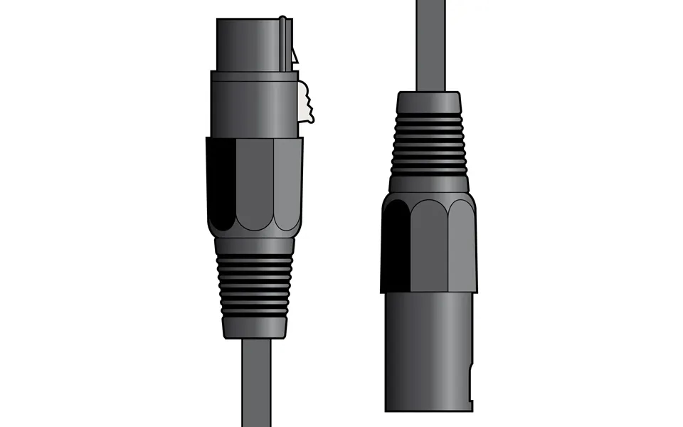 Citronic 0.5m Classic Microphone Leads Xlr Female - Xlr Male