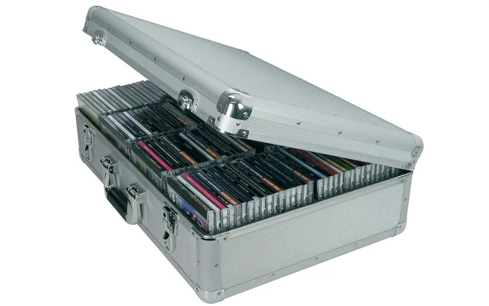 Citronic Aluminium Cd Flight Storage Lockable Case - Holds 120 Disc Travel Music Dj