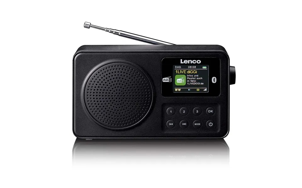 Lenco Portable Dab Fm Radio With Bluetooth Black