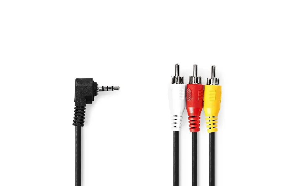 Nedis Audio Video Cable 3.5 Mm Male 3x Rca Male Nickel Plated 1