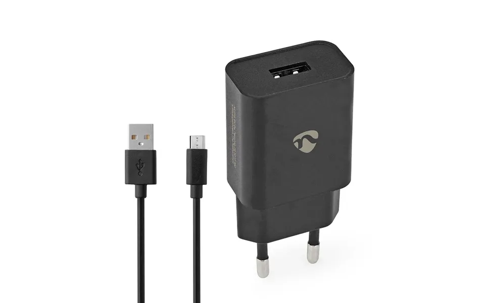 Nedis Eu Euro Travel Wall Charger 5 W 1.0 A Number Of Outputs 1 Usb-a Micro Usb Loose Cable 1