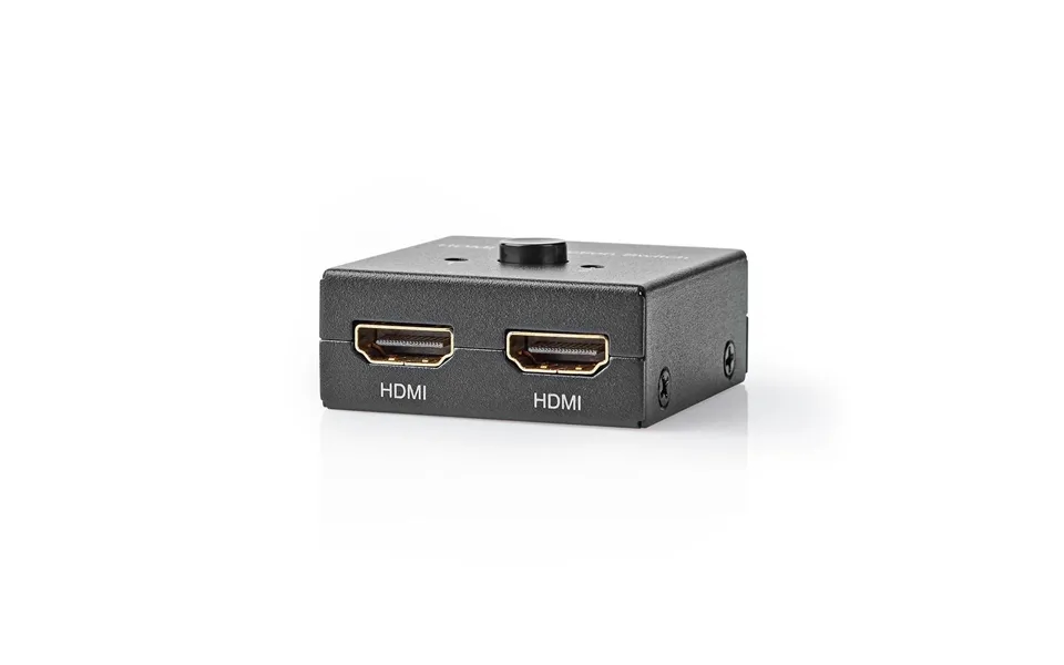 Nedis Hdmi Switch 3 Port S 1x Hdmi Input 2x Hdmi Input 1x Hdmi Output 2x Hdmi Output 4k 60hz 6 Gbps Metal Anthracite