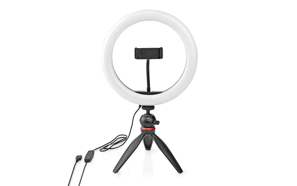 Nedis Ring Light - 10 Led Ring Lamp With 120 Leds On Tripod Stand