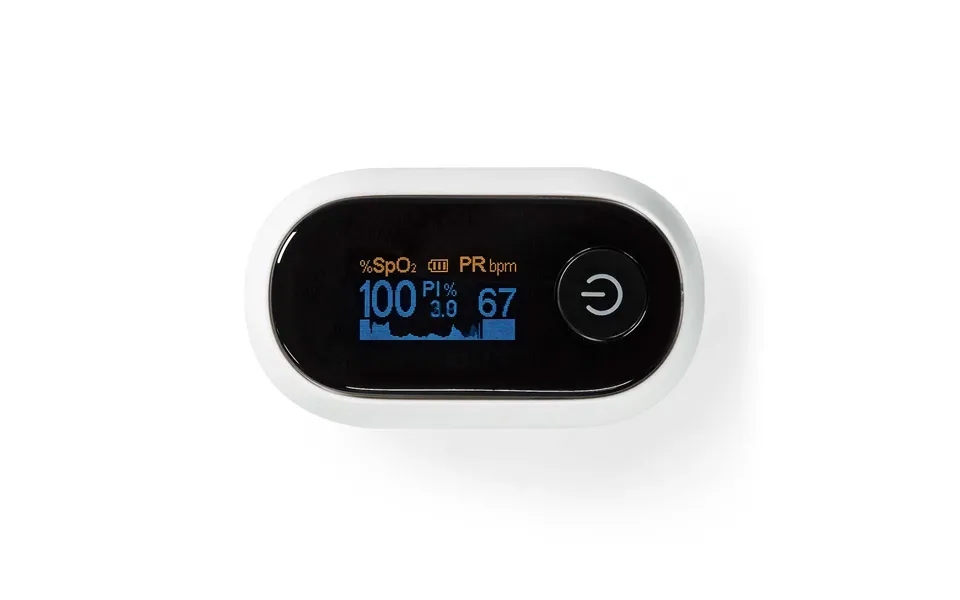 Nedis Smartlife Pulse Oximeter, Measures Spo2, Pr & Pi, Oled Display, Bluetooth, High Precision Sensor, 8-second Reading