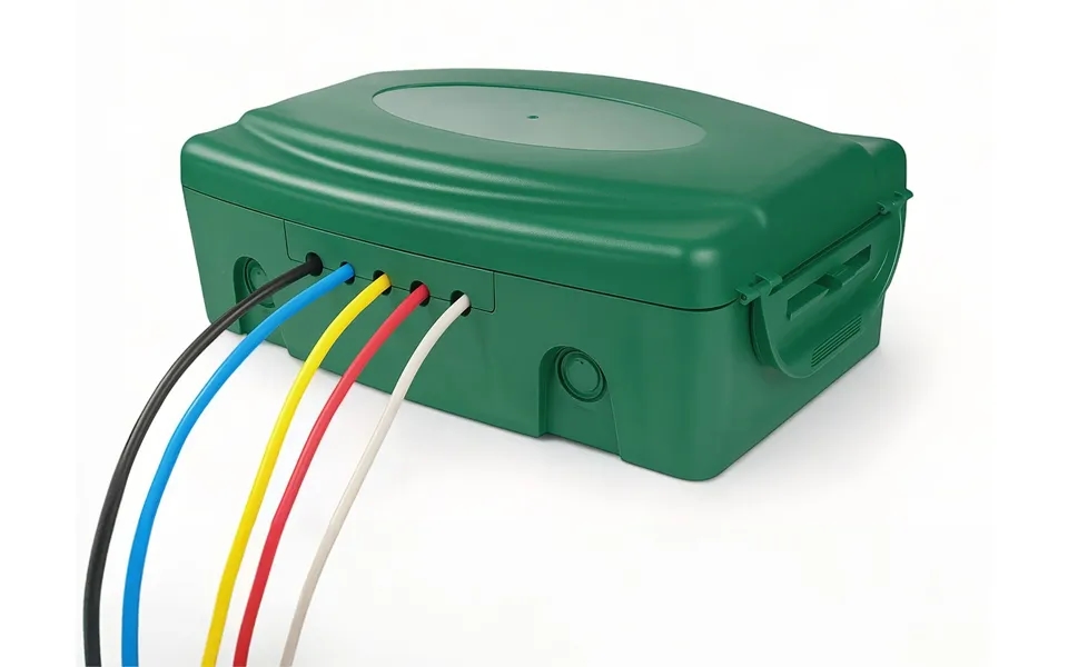 Outdoor Ip54 Rated Weatherproof Electrical Connection Box For Extension Leads And Sockets - Green