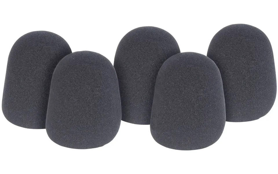 Qtx 5x Mic Foam Windscreen Shield For Handheld Microphones Karaoke Sponge Windshield