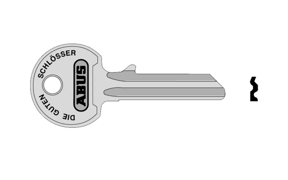 Abus Mechanical 00835 36 55 55mm Right Hand Key Blank
