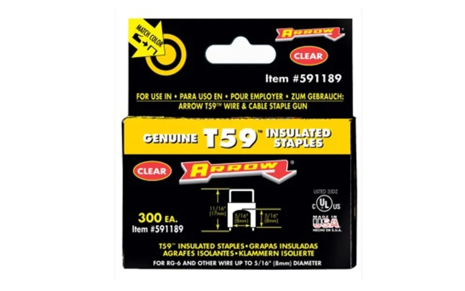 Arrow A591189 T59 Insulated Staples 8 × 8mm