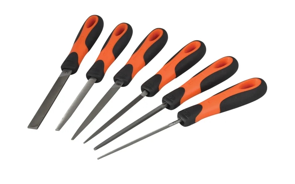 Bahco 14760432 Ergo Engineering Smooth Cut File Set 100mm 6 Piece