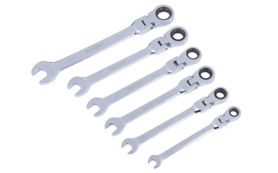 Bluespot Tools 4312 6 Piece Flexible Head Ratchet Set