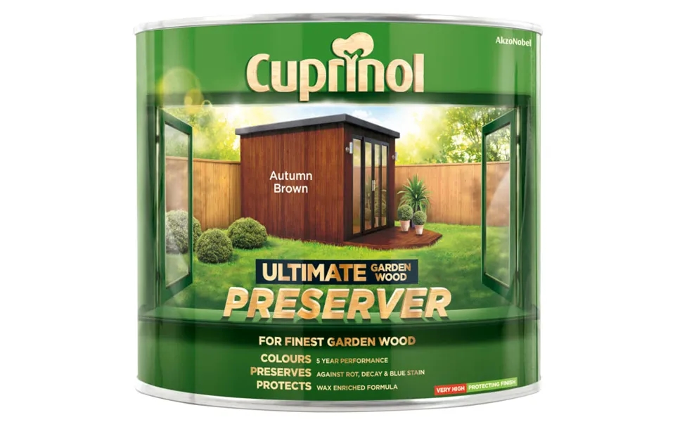 Cuprinol 5206051 Ultimate Garden Wood Preserver Autumn Brown 1 Litre