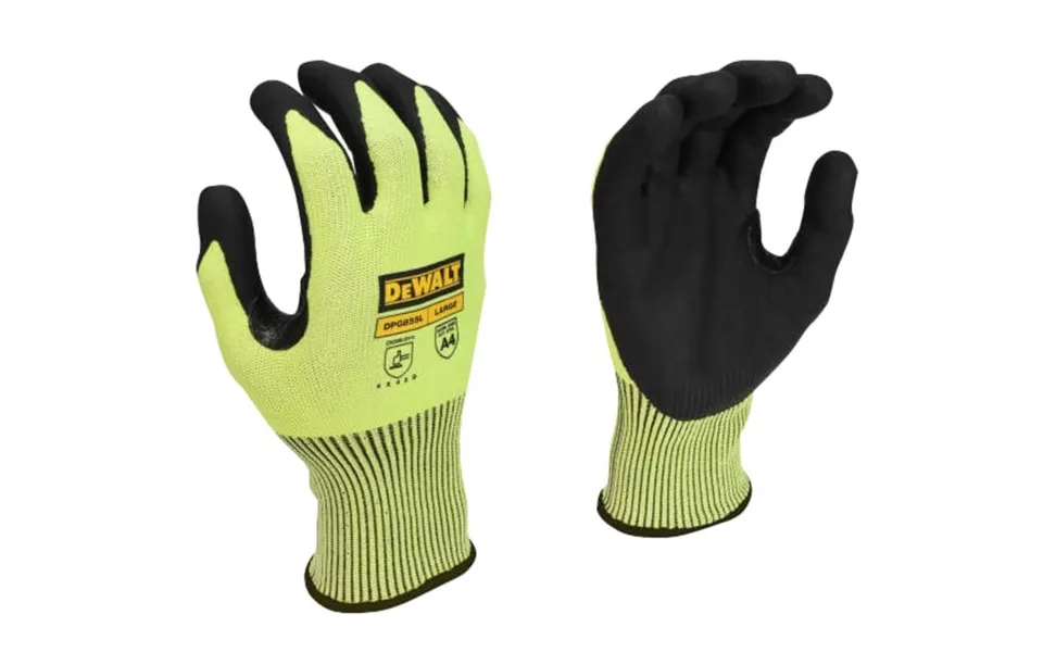 Dewalt Power Tools Dewalt Dpg855leu Hi-vis Cut D Grip Gloves