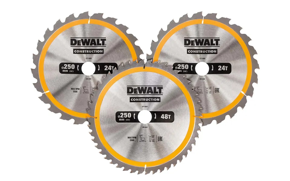 Dewalt Power Tools Dewalt Dt1963qz 250mm X 30mm X 24t 48t Circular Saw Blade