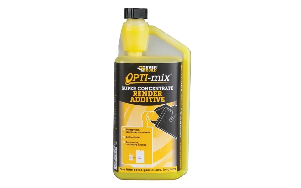 Everbuild Sika 697962 Opti-mix 3-in-1 Render Additive 1 Litre