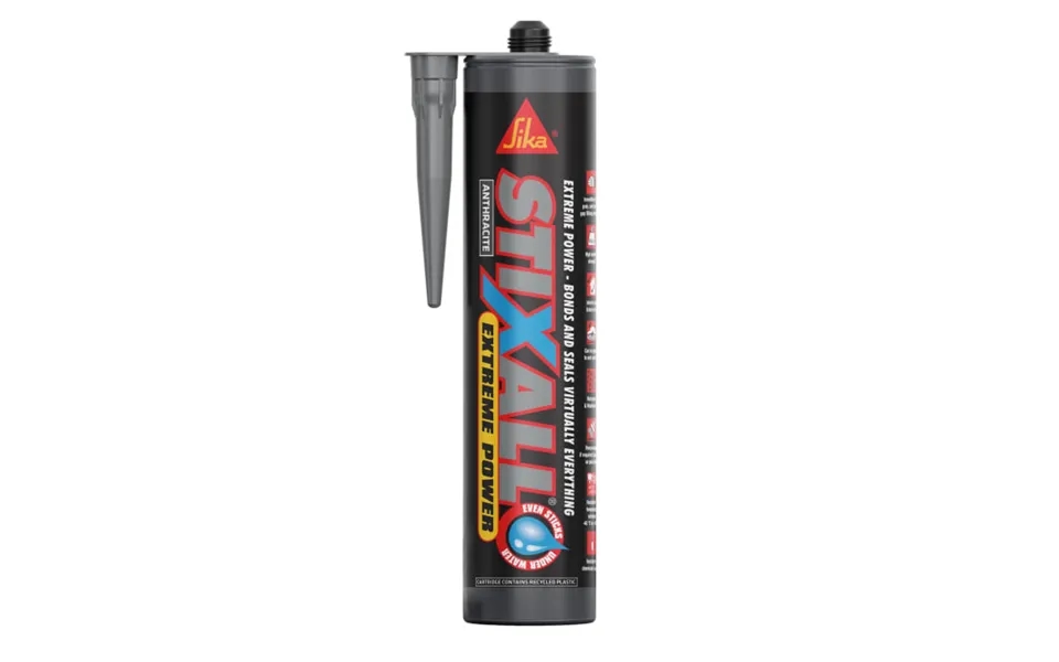 Everbuild Sika 821183 Stixall Extreme Power Cartridge Anthracite 290ml