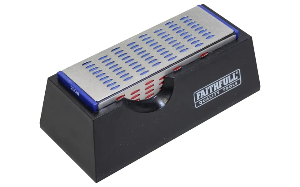 Faithfull Faidwquad 4 Sided Diamond Sharpening Stone 150 X 50 X 50mm
