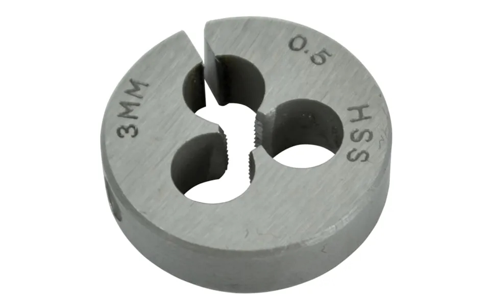 Faithfull Faihssdm3 M3 X 0.5 Hss Straight Flute Split Die