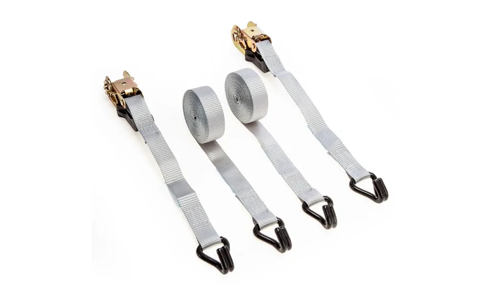 Xtrade X0500004 Ratchet Straps With Hooks 25mm × 5m Twin Pack