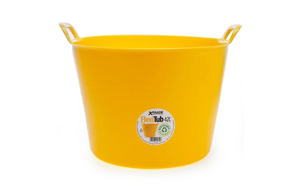Xtrade X0900101 42l Yellow Flexi-tub