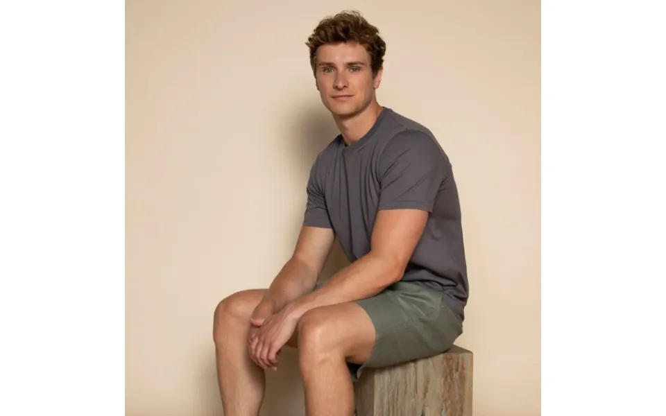 Organic Cotton & Hemp Everyday T-shirt By Dip & Doze Colour Charcoal Size M