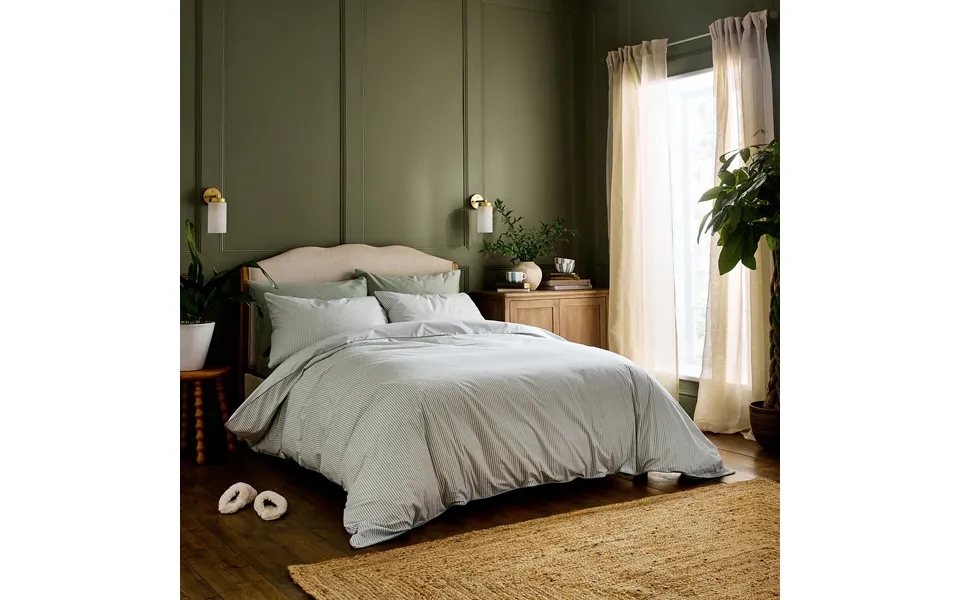 The Striped Bedding Set - Various Colours By Dip & Doze Size King Colour Blue Stripe