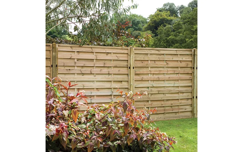 Forest 6' X 5' Europa Plain Pressure Treated Decorative Fence Panel 1