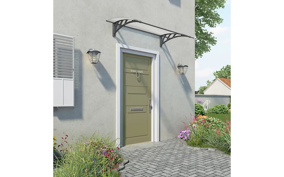 Palram Canopia Neo 4050 Grey Twinwall Door Canopy