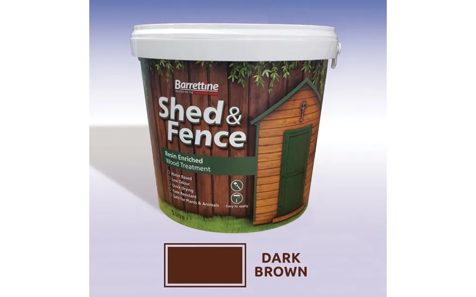 Shed And Fence Treatment 5ltr Dark Brown