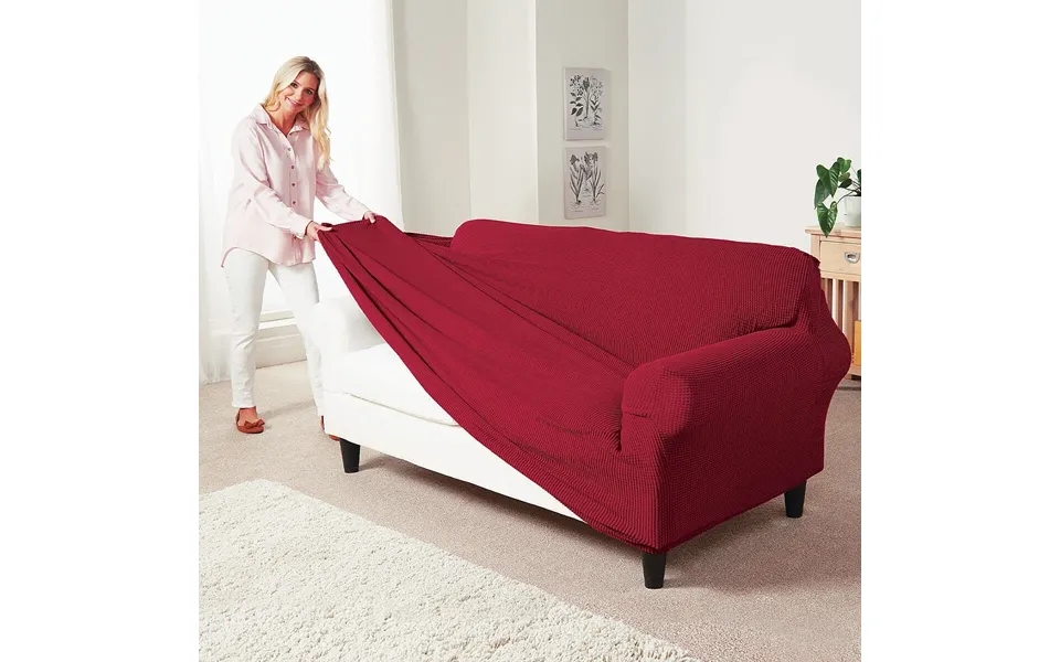 2 Seater Stretch Sofa Covers - Cream 140-170cm