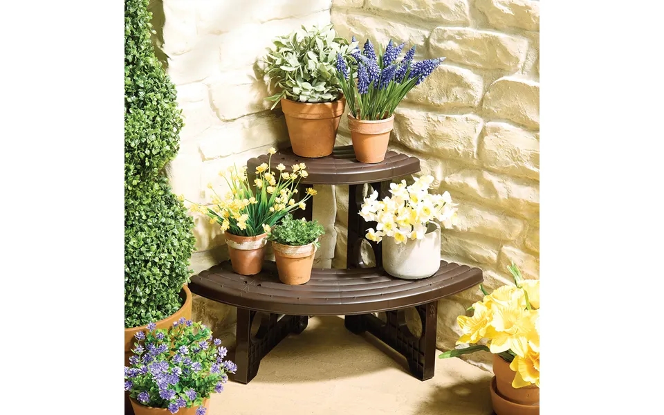 2 Tier Corner Plant Stand