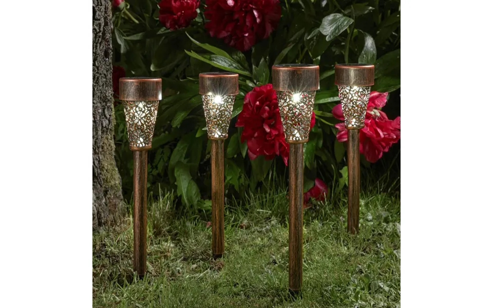 4pk Damasque Stake Light Bronze
