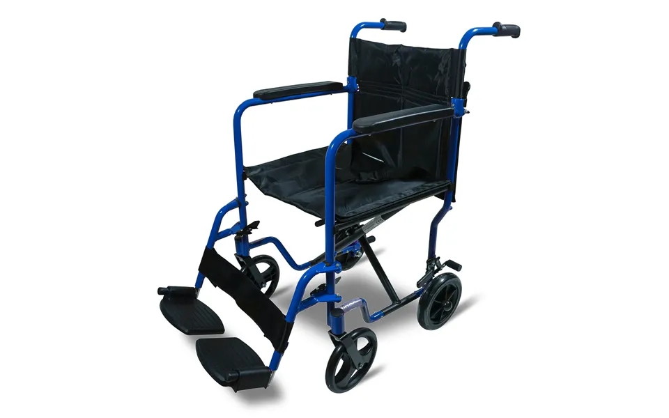 Aidapt Aluminium Compact Transit Wheelchair Blue