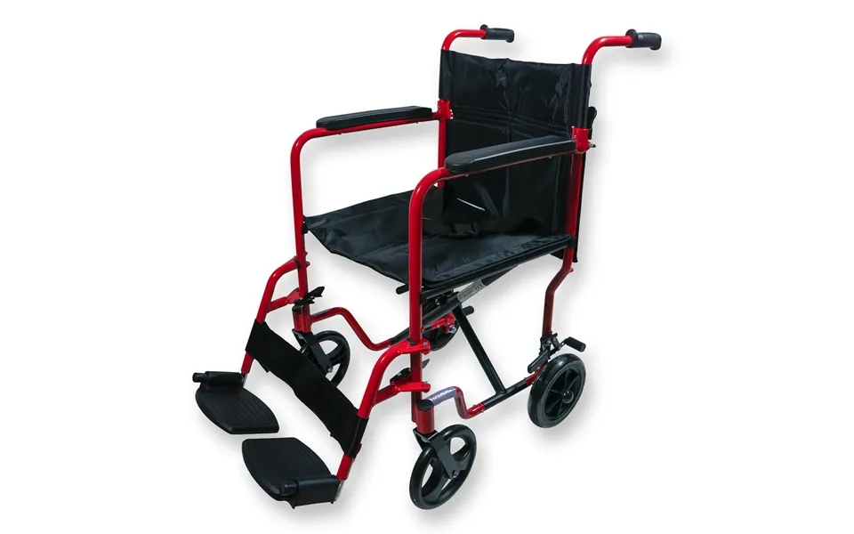Aidapt Aluminium Compact Transit Wheelchair Red