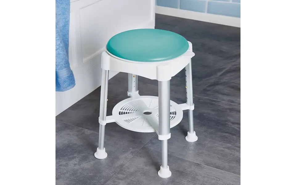 Bathtub Seat With Shelf. Adjustable Legs - H42-60cm. Seat Dia