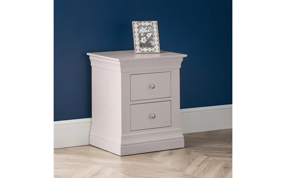 Beaumont 2 Drawer Bedside Grey