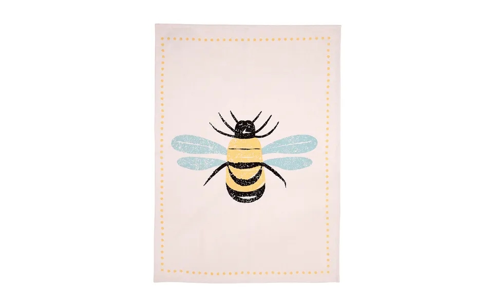 Bees Knees Tea Towels Set Of 2 Yellow