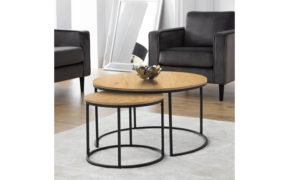 Belvedere Nesting Coffee Tables In Oak
