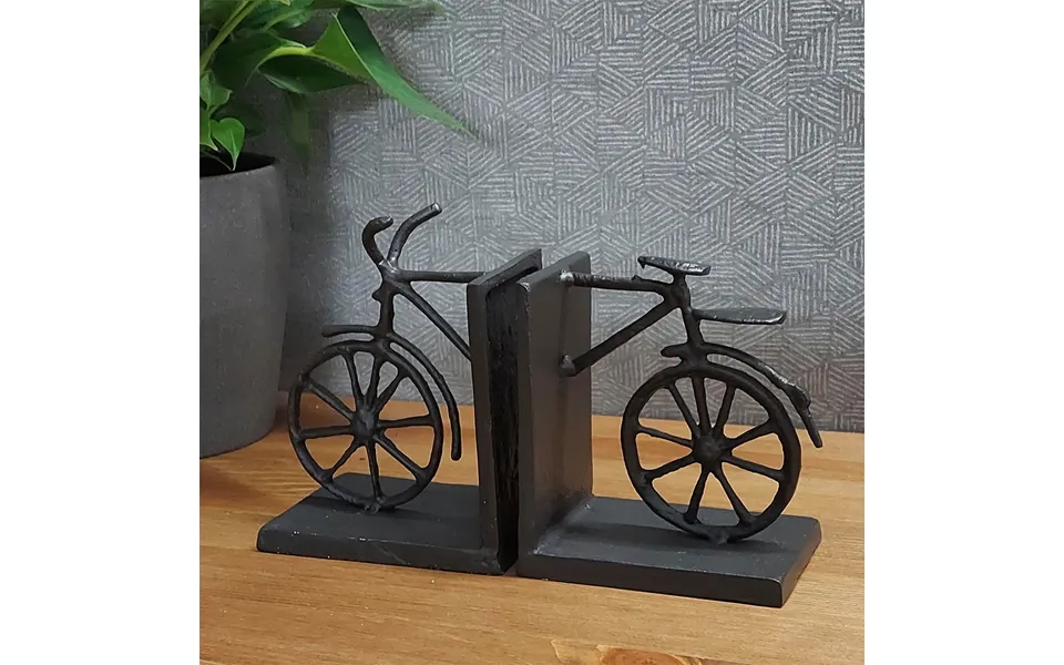 Bicycle Iron Book Ends 13cm Mocha