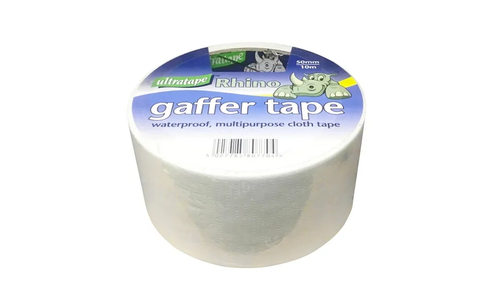 Cloth Gaffa Tape 50mm White 10m Twin Pack