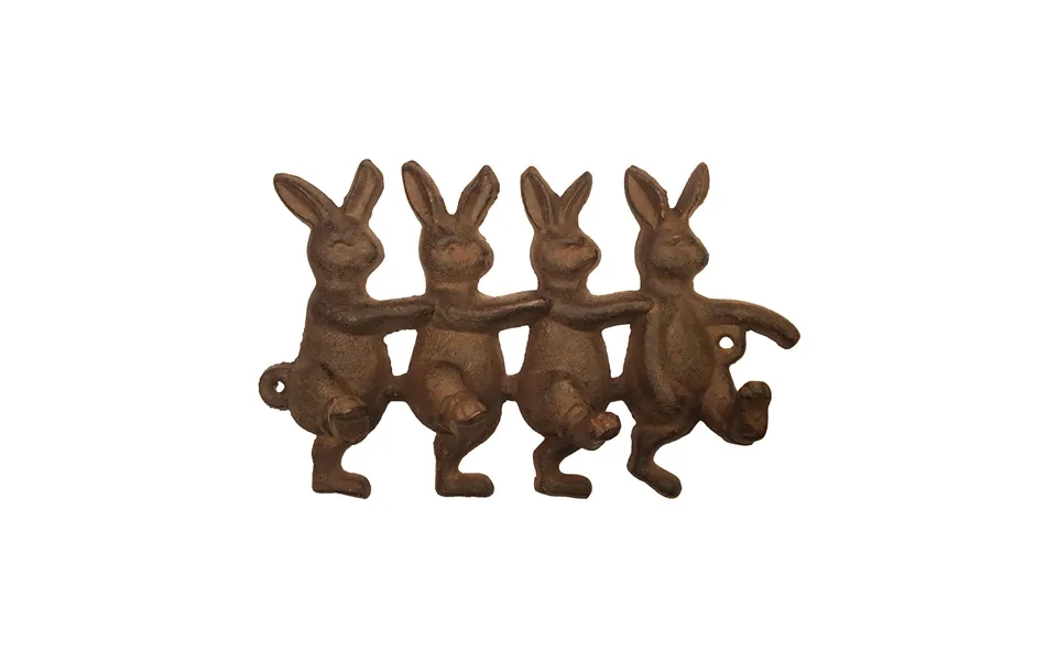 Dancing Rabbits Four Hooks