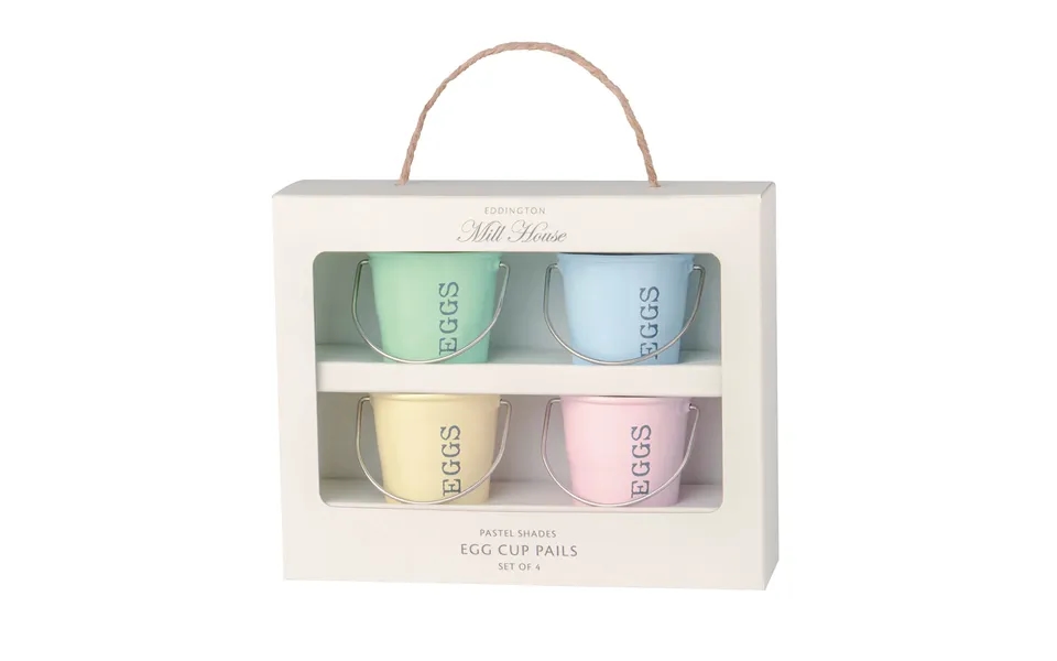 Egg Cup Pails Pastel Shades 4pcs
