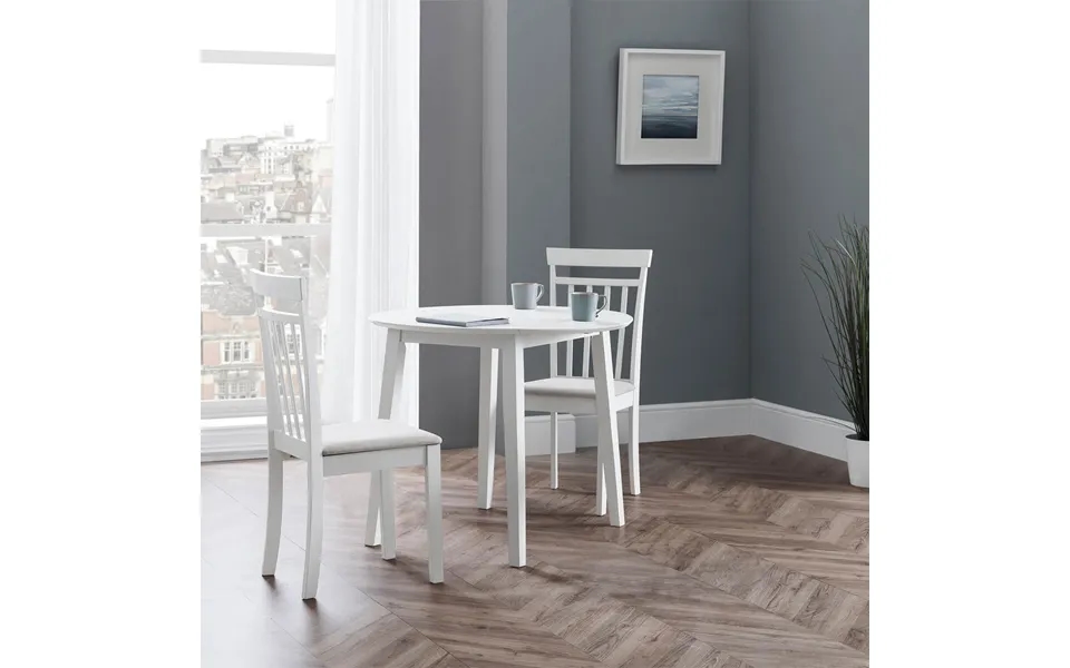 Empire White Drop Leaf Dining Table