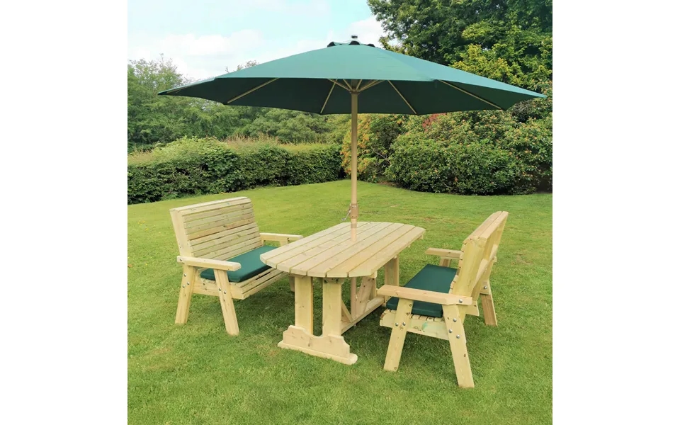 Ergo Table With 2 X 2 Seater Benches